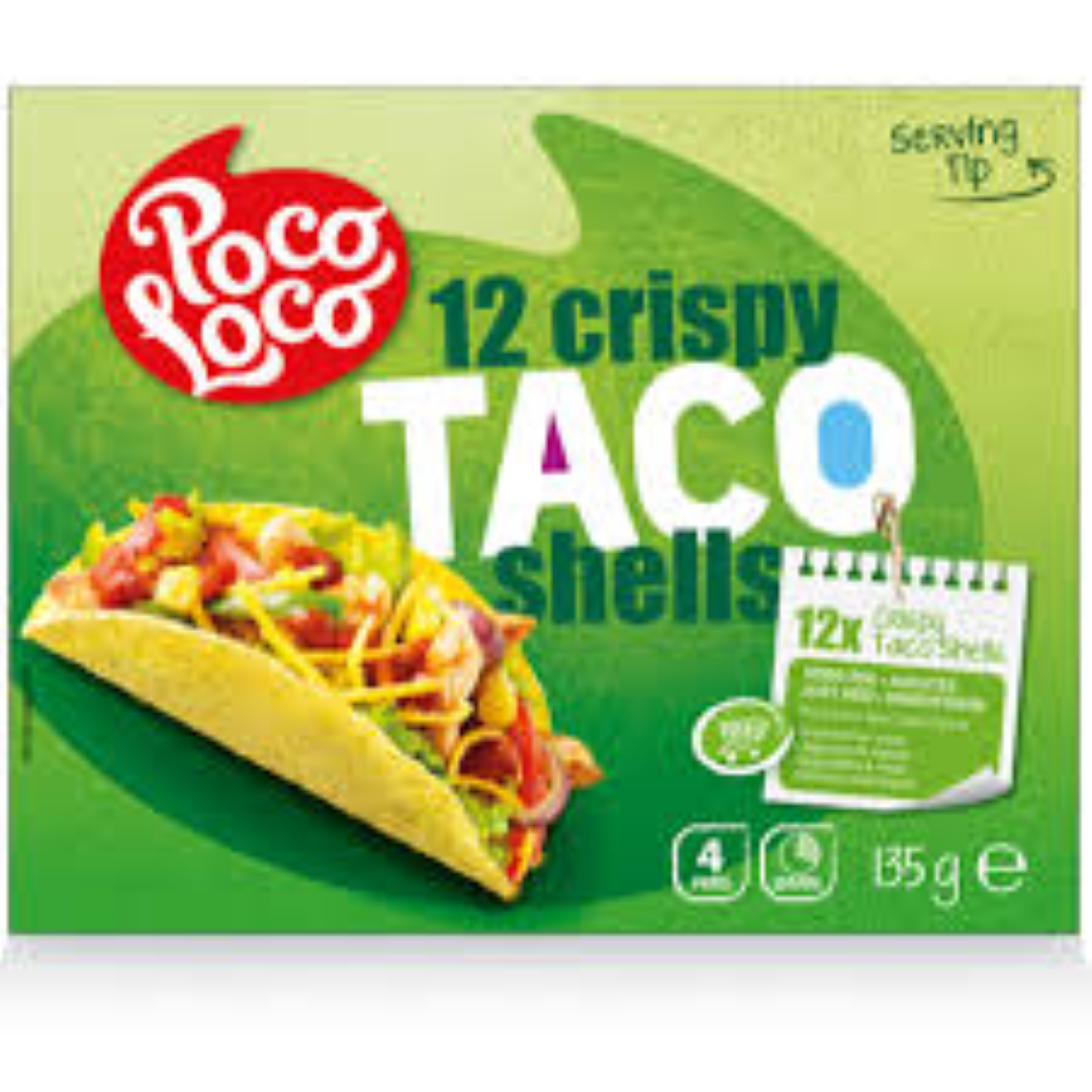 POCOLOCO TACO SHELLS 8X135G